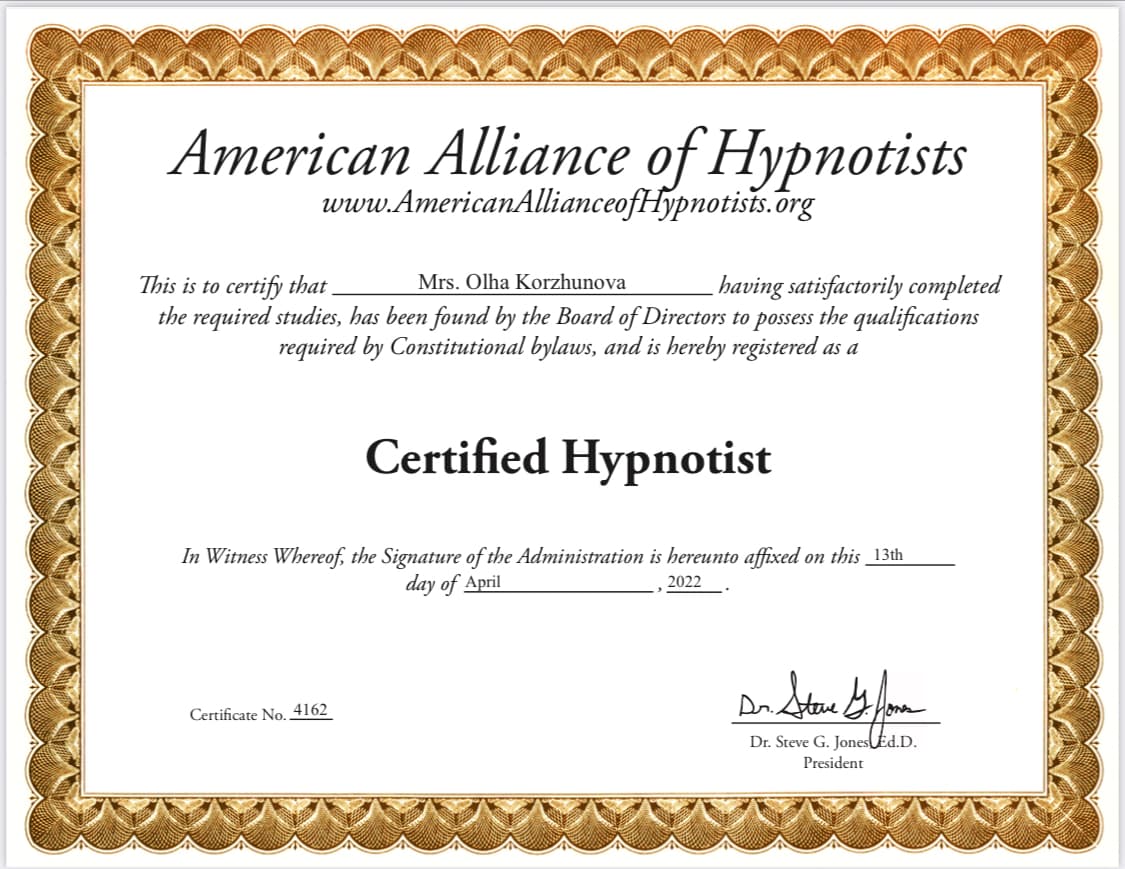 Certified Hypnotist